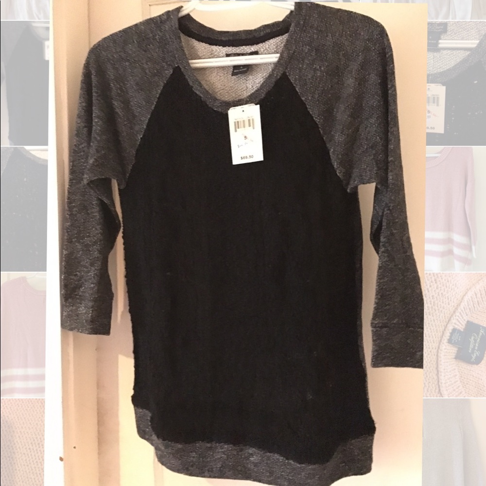 Lucky brand Henley yarn sweater
